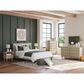 Ashley Cielden Queen Upholstered Platform Bed with Roll Slats in Tan, , large