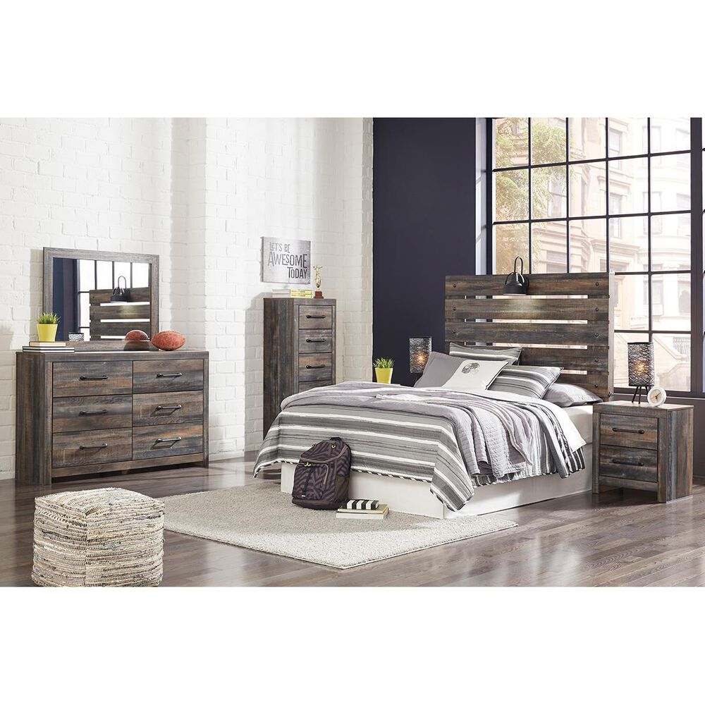 Ashley Drystan Youth Mirror in Brown Rustic, , large