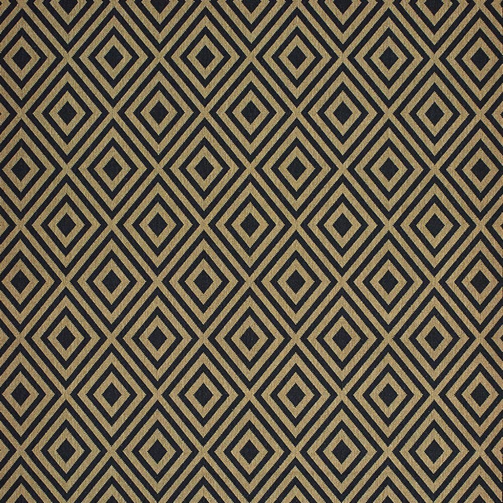 Oriental Weavers Marina 2335K 7&#39;10&quot; Round Black and Tan Area Rug, , large