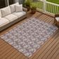 Dalyn Rug Company Soft Essentials Chevron Plum 5" x 7"6" Area Rug, , large