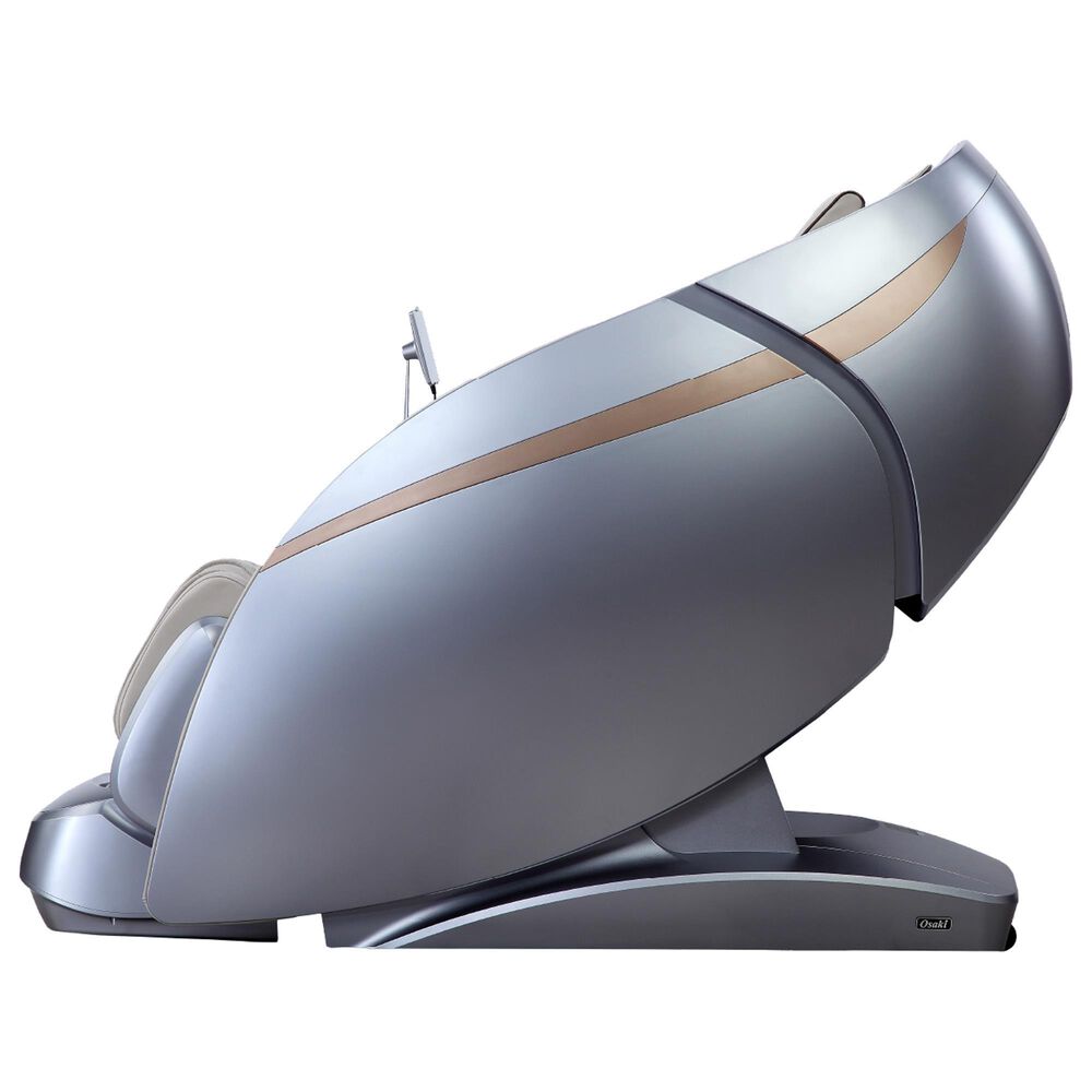 Osaki OS-Pro 4D DuoMax SE Zero Gravity Massage Chair in Stormy Grey, , large