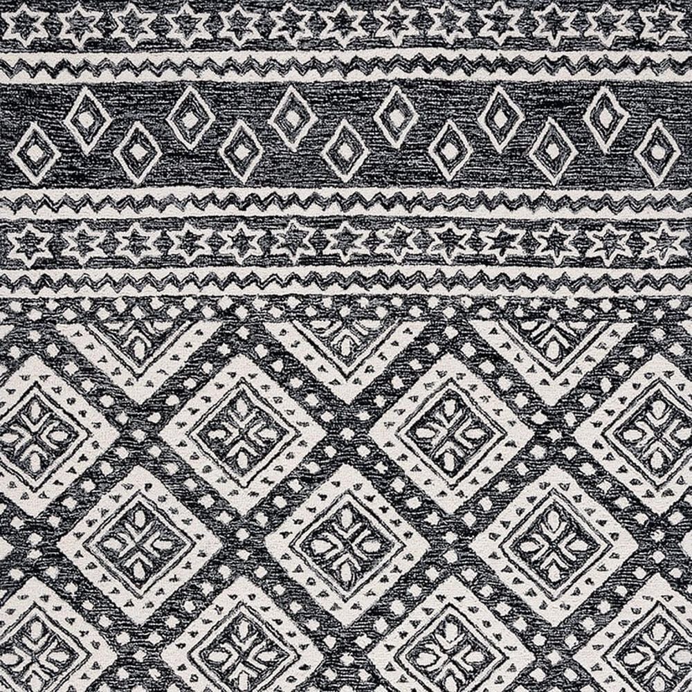 Safavieh Micro-Loop 3&#39; x 5&#39; Black and Gray Area Rug, , large