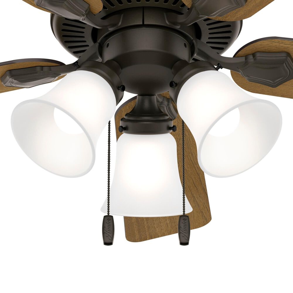 Hunter Swanson 44&quot; Ceiling Fan with LED Lights in New Bronze, , large