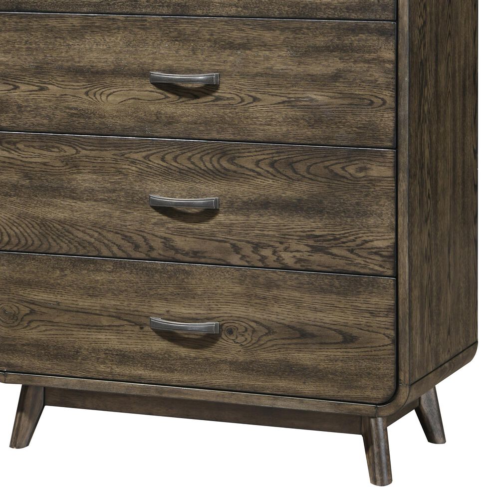 New Heritage Design Rex 5-Drawer Chest in Walnut, , large