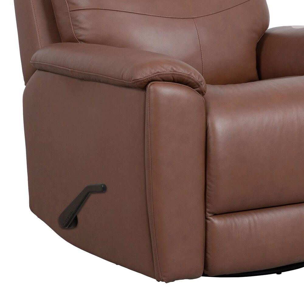 Flexsteel Refined Manual Swivel Gliding Recliner in Hickory, , large