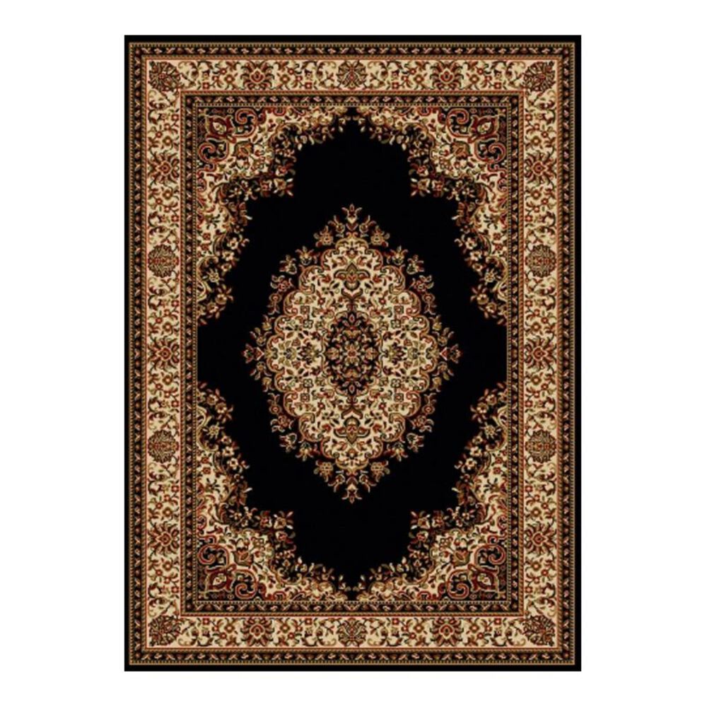 Radici USA Bergamo 1595 7'9" x 11' Black Area Rug, , large