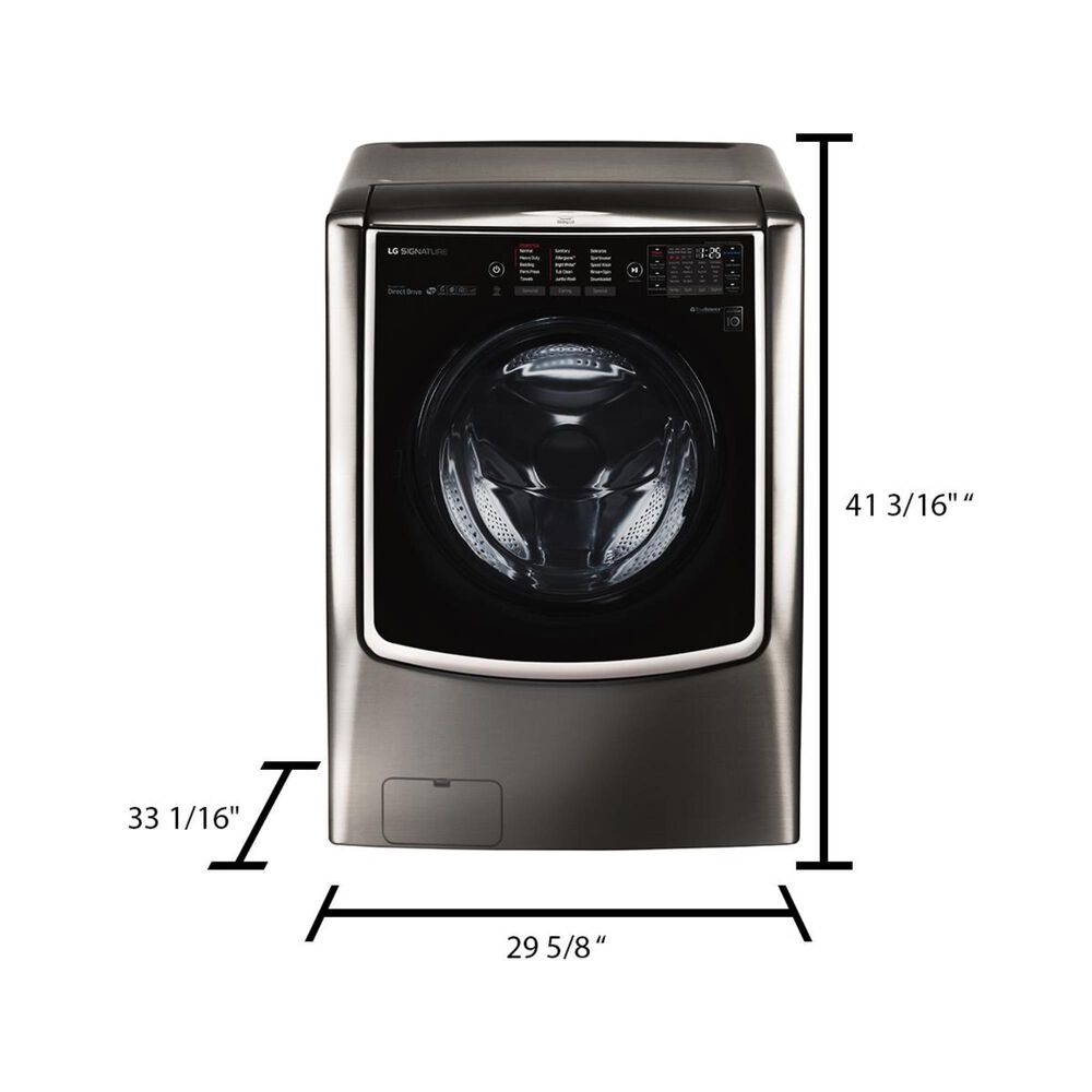 LG 5.8 Cu Ft. Mega Capacity Washer in Black Stainless Steel, , large