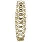 Maple and Jade 32.5" Tall Cutout Geometric Decorative Vase in Satin Gold, , large