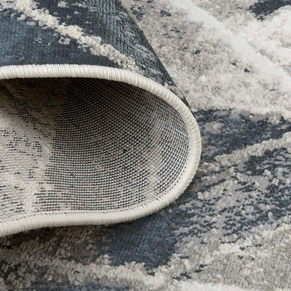 Feizy Micah 8&#39; x 10&#39; Gray and Silver Area Rug, , large