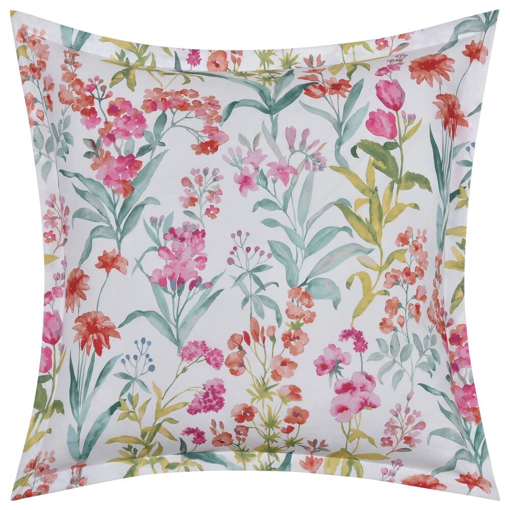 J. Queen New York Tallulah 26" Square Euro Pillow Sham in Pink, , large
