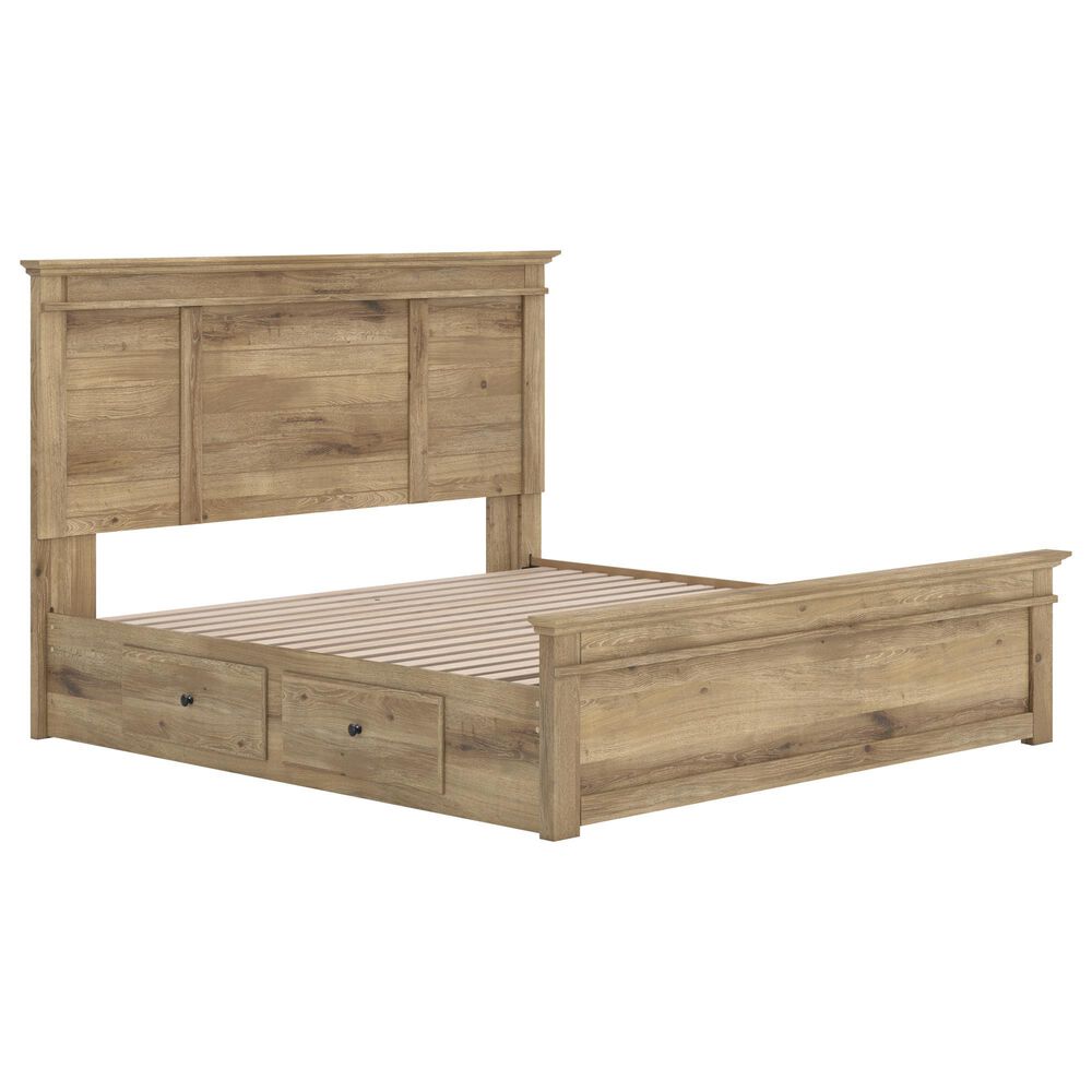 Ashley Makidern King Storage Bed with Four Drawers in Tan, , large