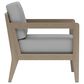 Homestyles Sustain 4-Piece Patio Conversation Set with Loveseat in Stain Brown, , large