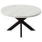 Steve Silver Xena 5-Piece Round Dining Set in White and Ebony, , large