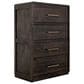 Fallridge Mezquite Black 5 Piece Queen Panel Bedroom Set in Black Natural Grain, , large