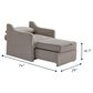 Lifestyle Solutions Haddington Convertible Chair in Flax, , large