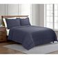 Ann Gish Slub Tencel 3-Piece Queen Quilted Coverlet Set in Marine, , large