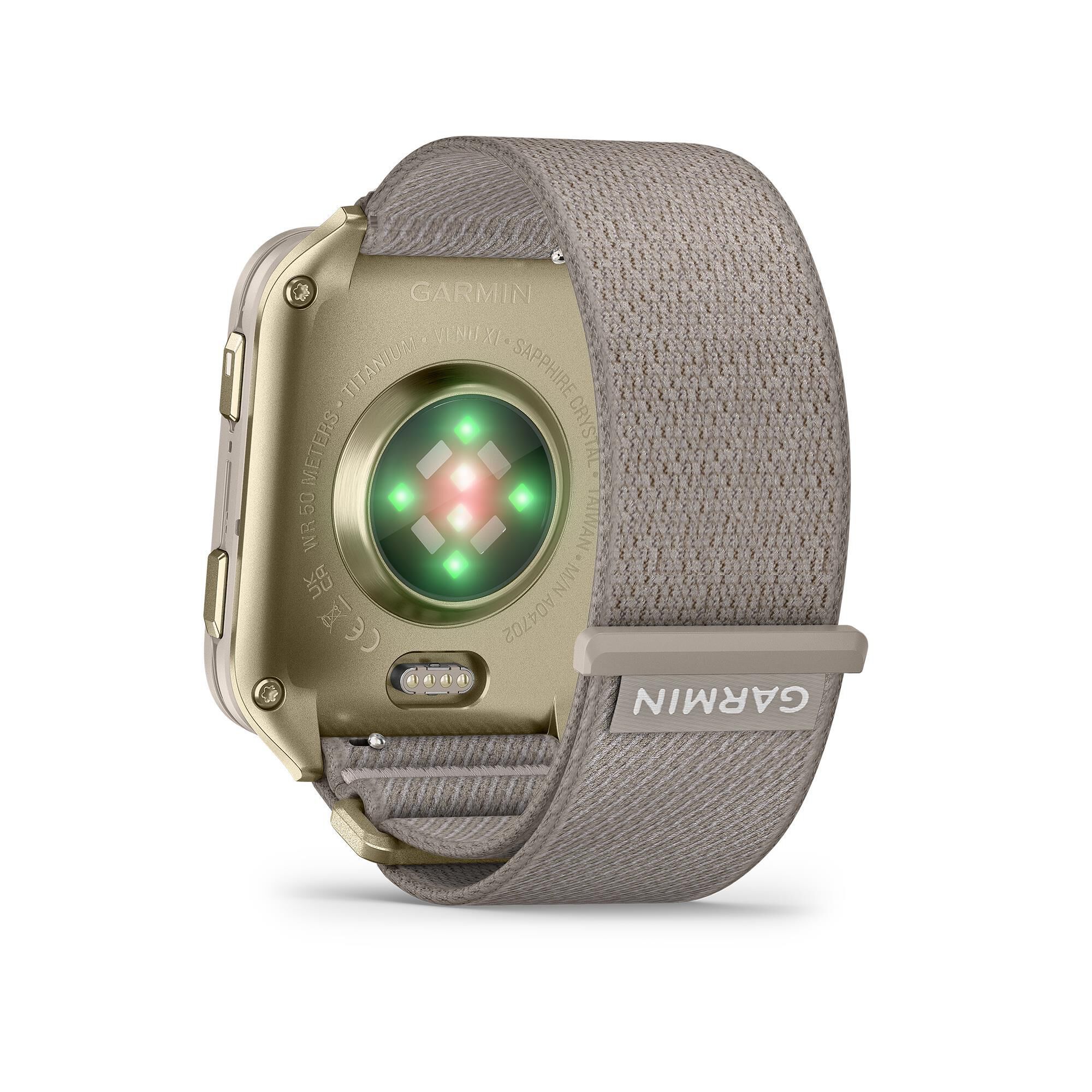Garmin Venu X1 スマートウォッチ Garmin Venu X1 GPS Smartwatch - Soft Gold with Titanium Caseback