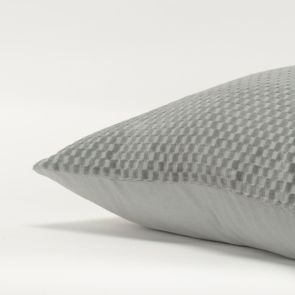 Rizzy Home 20&quot; x 20&quot; Geometric Down Filled Throw Pillow in Grey, , large