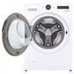 LG Front Load Washer and Electric Dryer with Pedestal in White, , large