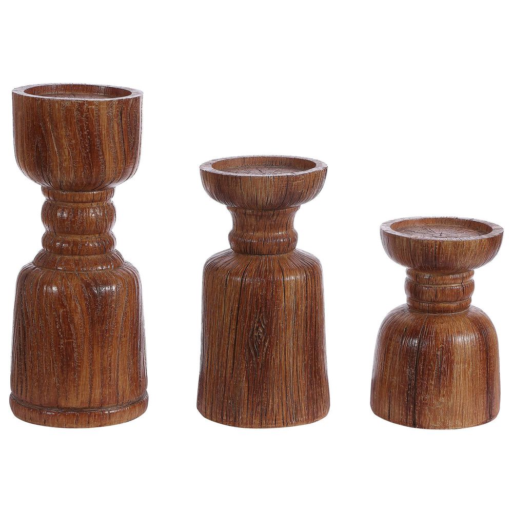Safavieh Rona Candle Holder in Brown (Set of 3), , large