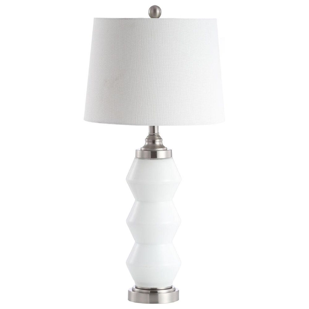 Safavieh Jayce Table Lamp in White /Nickel, , large
