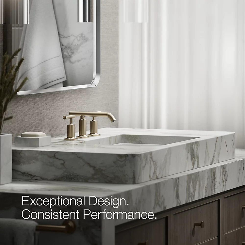 Kohler Purist Widespread Bathroom Sink Faucet in Vibrant Brushed Bronze, , large