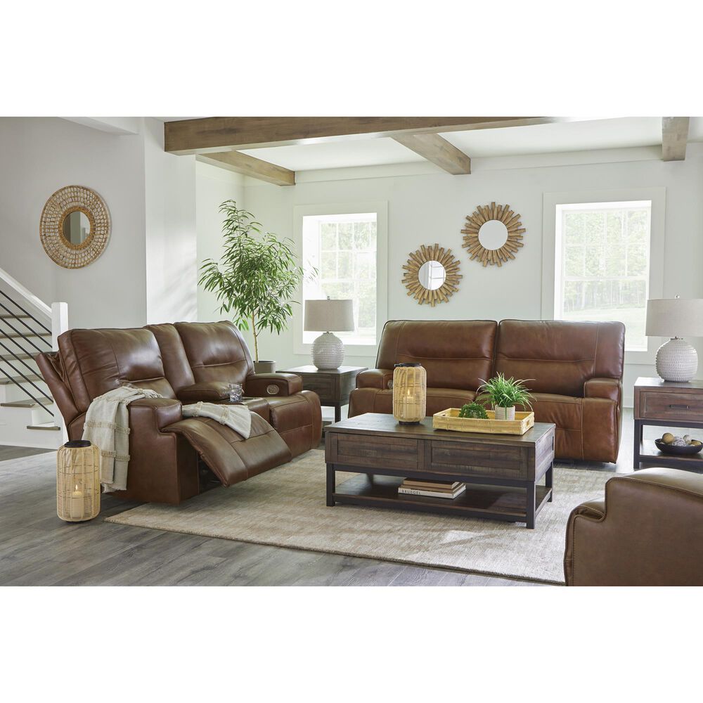 Ashley Francesca Power Reclining Sofa in Auburn, , large
