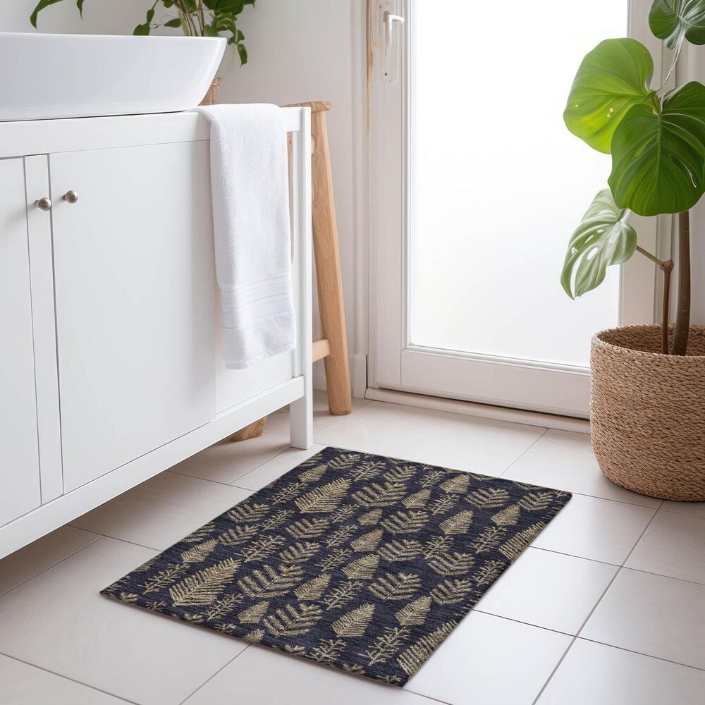 Dalyn Rug Company Wonderland WN21 2&#39;6&quot; x 3&#39;10&quot; Black Indoor/Outdoor Area Rug, , large