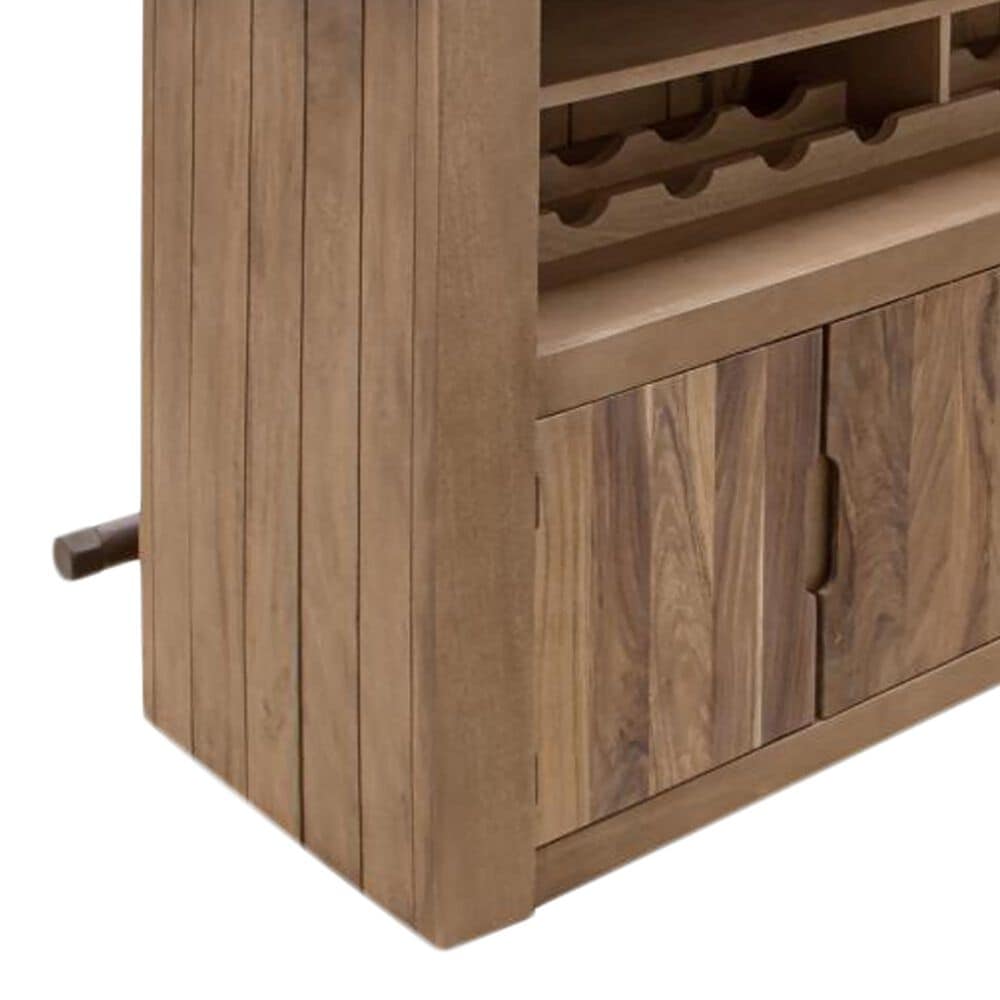International Furniture Wood and Metal Parota 3-Piece Bar Set in Natural, , large