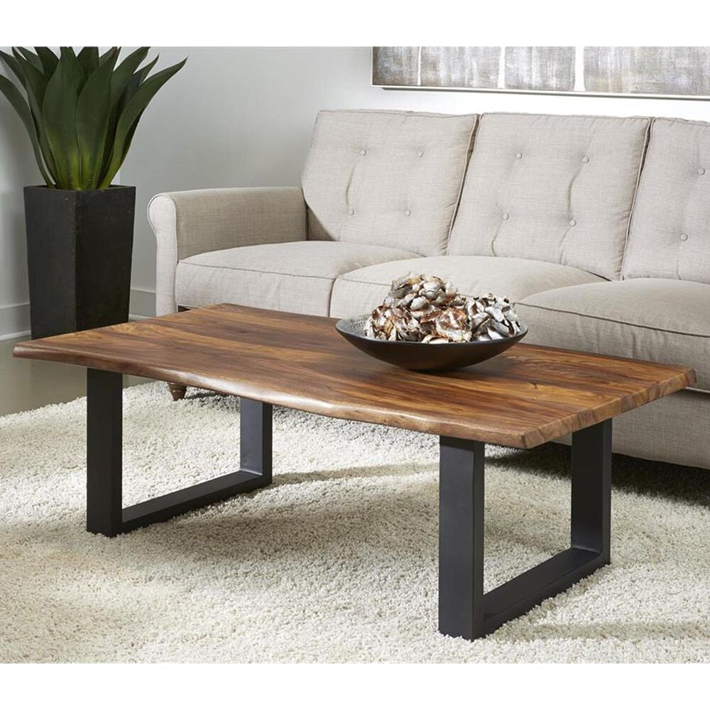 Linden Boulevard Brownstone II Cocktail Table in Nut Brown and Black, , large