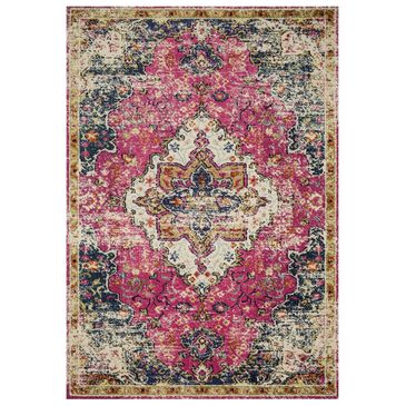 Loloi II Nadia NN-04 9" x 12" Pink and Midnight Area Rug, , large