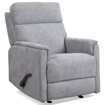 Flexsteel Compact Manual Gliding Recliner in Moon Gray, , large