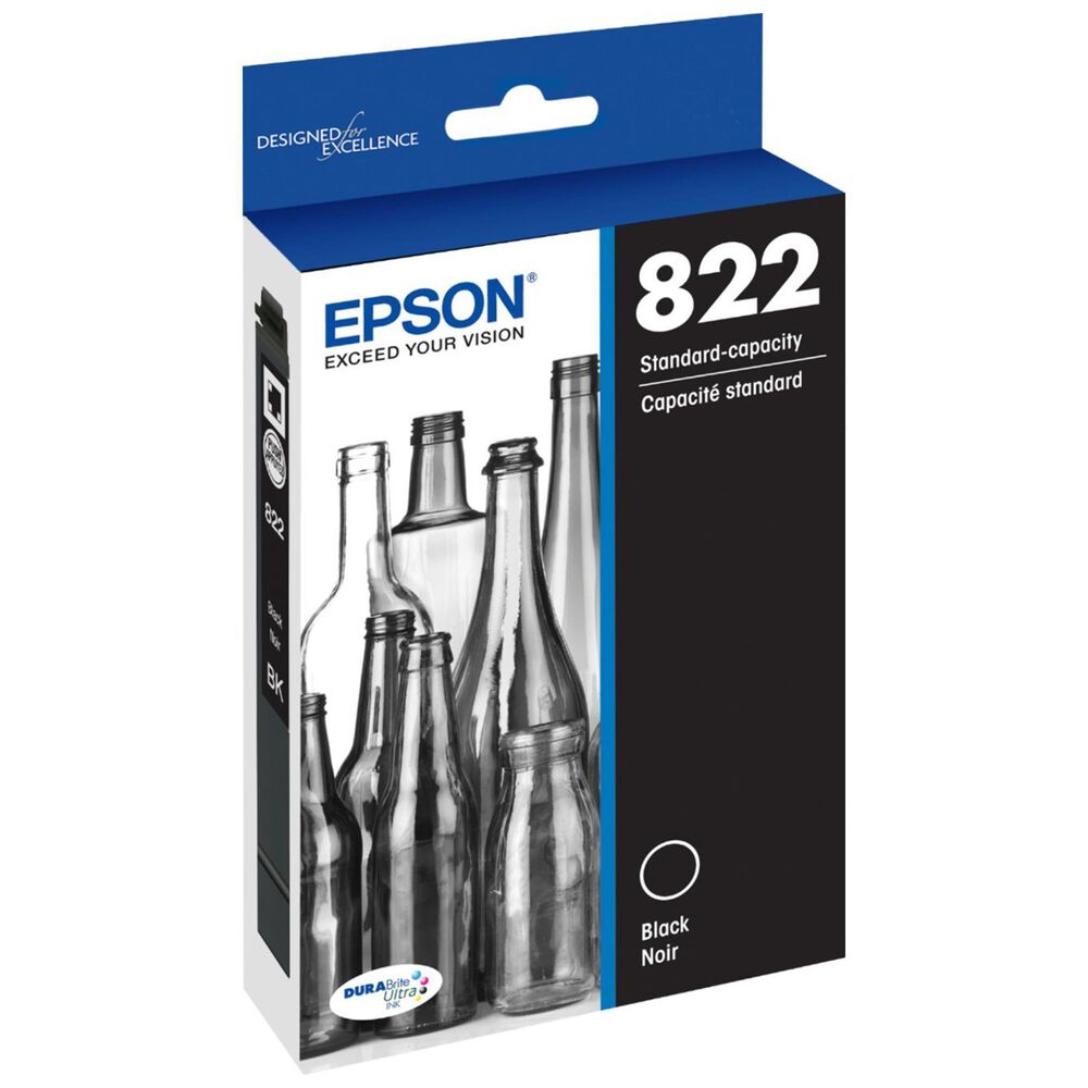 Epson T822 Ultra Standard Capacity Ink Cartridge in Black, , large