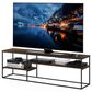 HOMLUX 70" TV Stand with 2 Open Storage Shelves in Columbia Walnut, , large