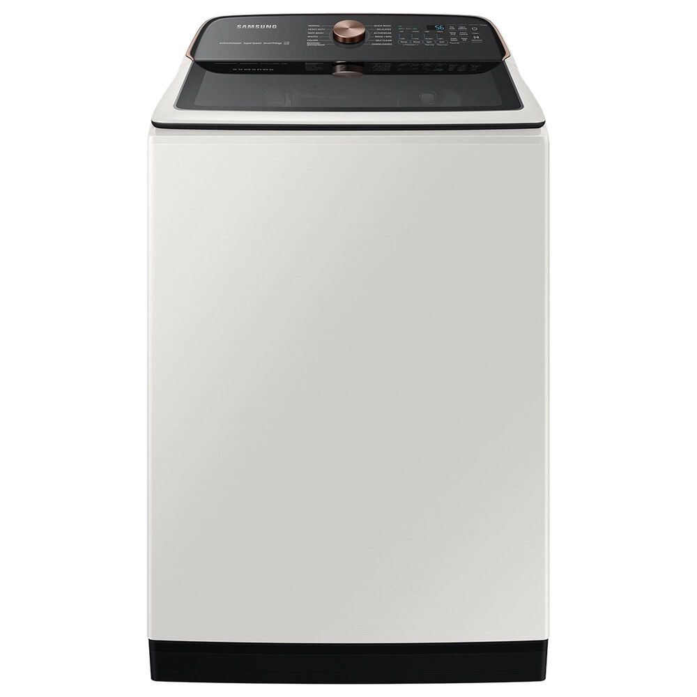 Samsung 5.5 Cu. Ft. Smart Top Load Impeller Washer and 7.4 Cu. Ft. Electric Dryer in Ivory, , large