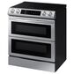 Samsung 6.3 Cu. Ft. Slide-In Dual Door Induction Range with Wi-Fi and Air Fry in Stainless Steel, , large
