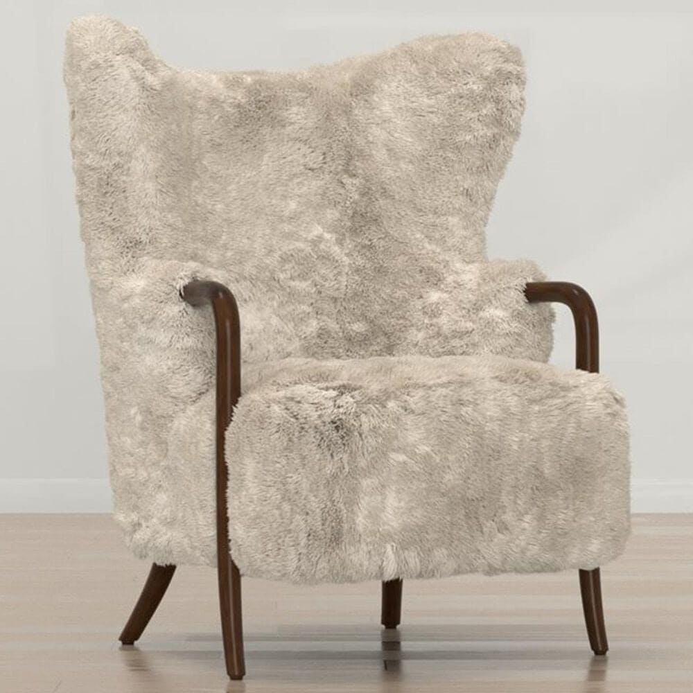 Golden Wave Furniture Micah Accent Chair in Cream, , large