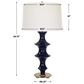 Uttermost Coil Table Lamp in Cobalt and Antique Brass, , large