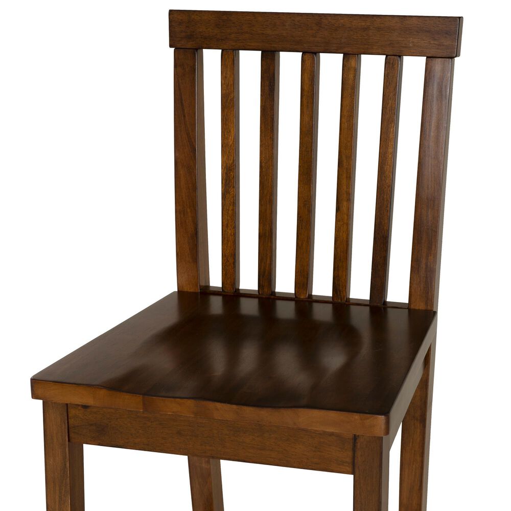 Linon Home Decor Percival Counter Stool in Rich Walnut (Set of 2), , large