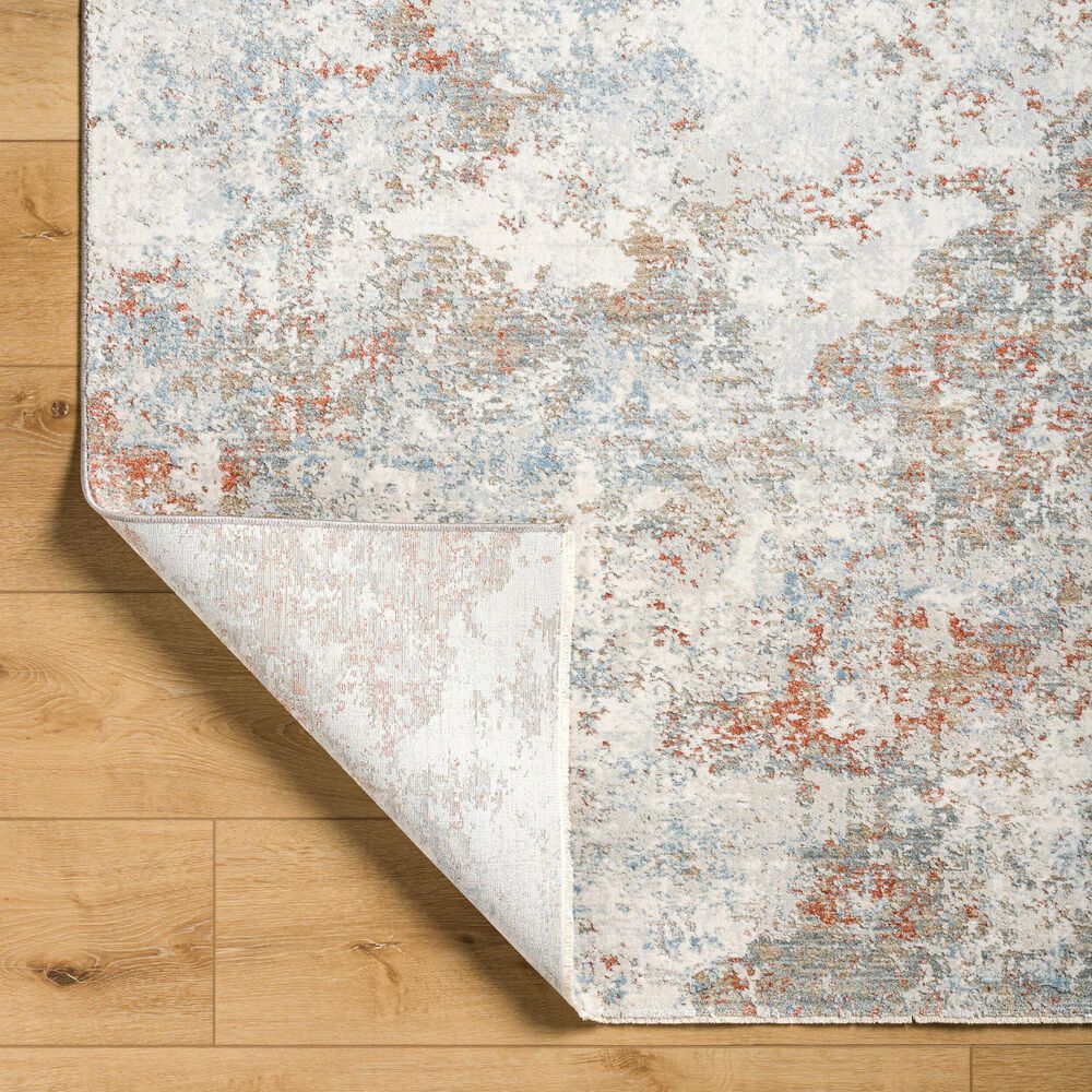 Surya Brunswick 2'7" x 10' Cream, Taupe, Blue, Dusty Coral, Olive and Tan Runner, , large