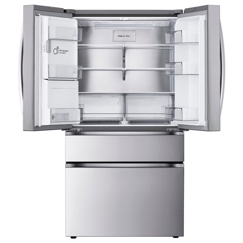 LG 28.6 Cu. Ft. 4-Door French Door with Dual Handles Refrigerator in PrintProof Stainless Steel, , large