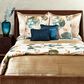 Ann Gish Opium 14" x 14" Square Throw Pillow in Azure, , large