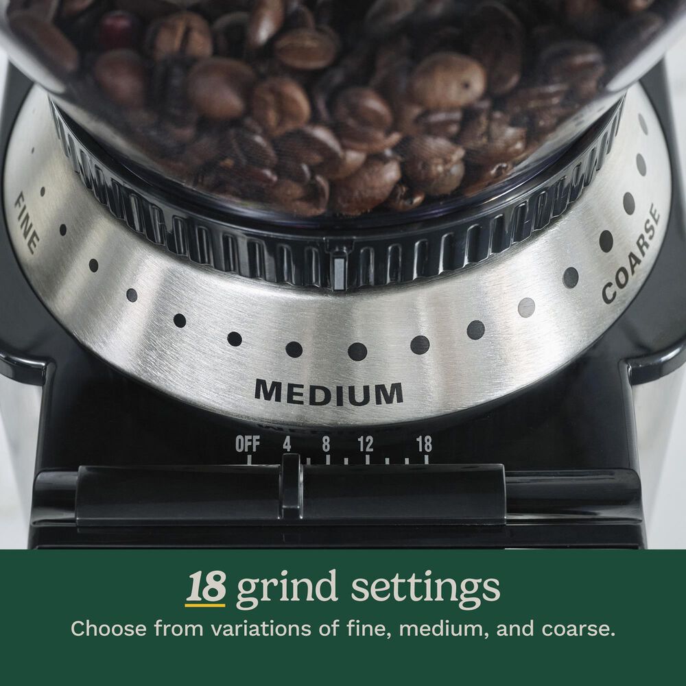Cuisinart Supreme Grind Automatic Burr Mill Coffee Grinder in Black Stainless, , large