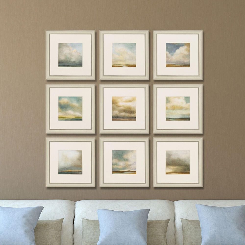 Paragon 16" Square Atmosphere Wall Art in Neutral (Set of 9), , large