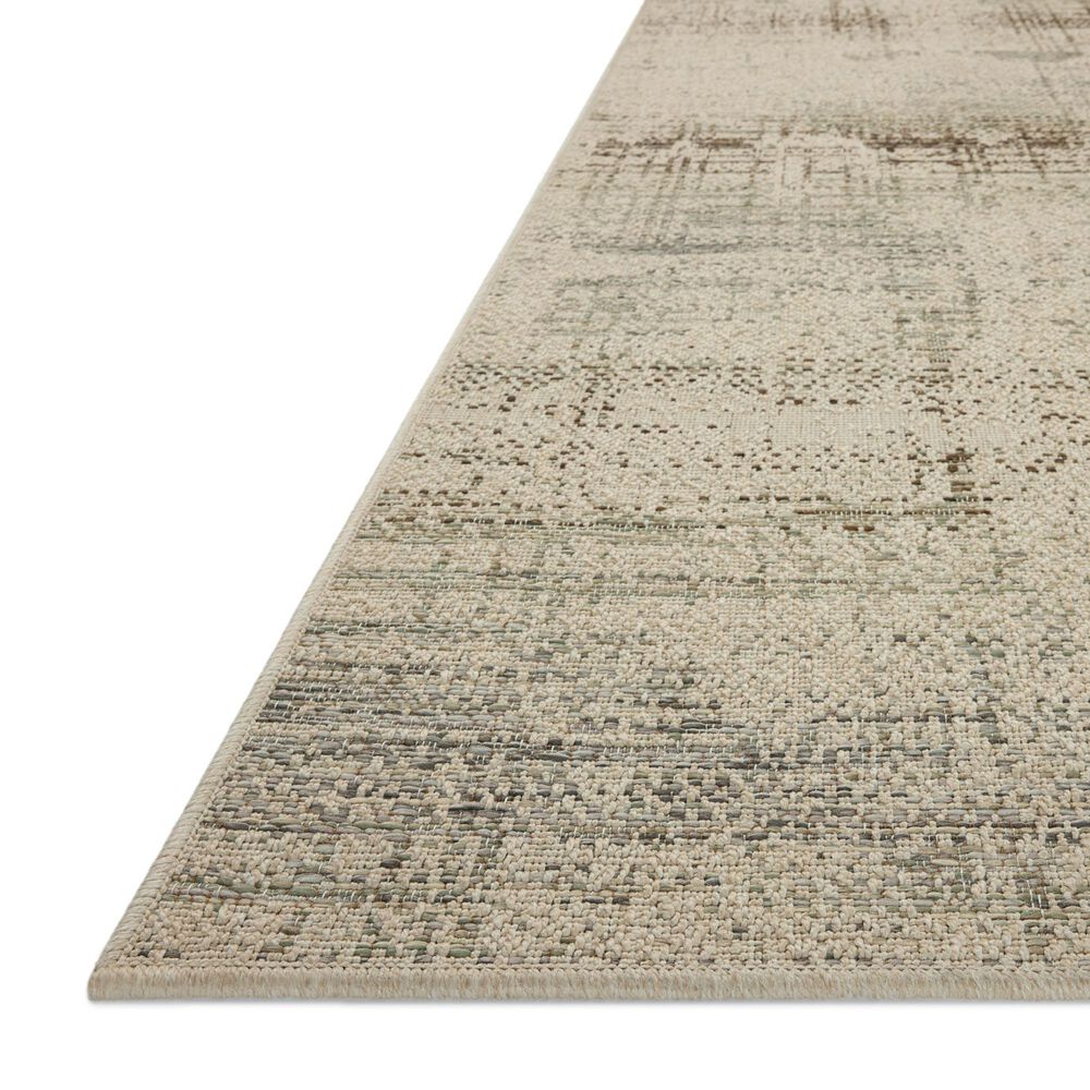Loloi Saylor Ivory and Fog 5' x 7'7" Indoor/Outdoor Area Rug, , large