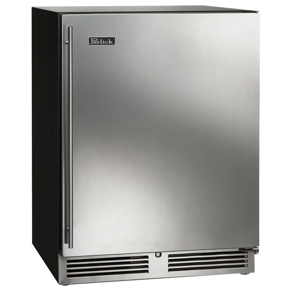 Perlick 4.8 Cu. Ft. Built-In Beverage Center with Right Hinge and Solid Door in Stainless Steel, , large