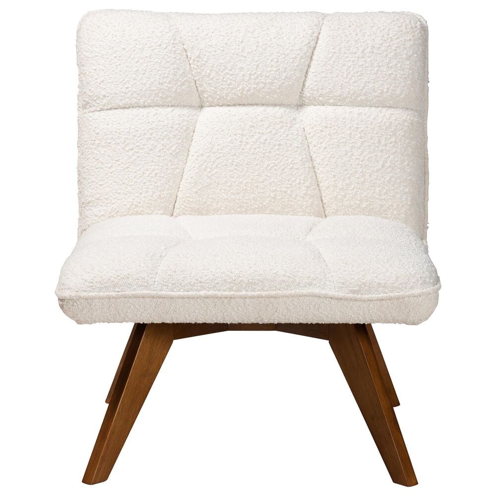 Baxton Studio Darielle Accent Chair in Cream, , large