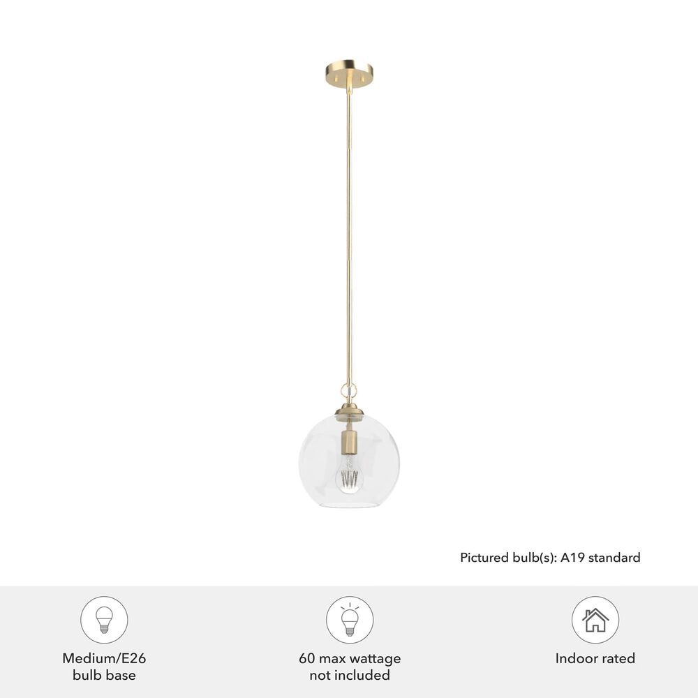 Hunter High Oaks 1-Light Pendant in Alturas Gold, , large