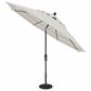 Garden Party Market 11" Octagon Auto Tilt Umbrella with Black Base in Direction Linen Stripe, , large