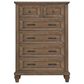 New Heritage Mariana 5 Piece Queen Bedroom Set in Vintage Mocha with Panel Bed, Dresser, Mirror, Nightstand and Chest, , large